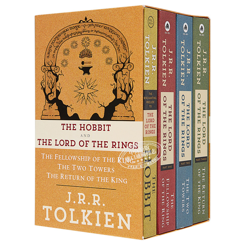[正版] 托尔金4本套装 魔戒三部曲 霍比特人 J R R Tolkien 4Book Boxed Set The高清大图