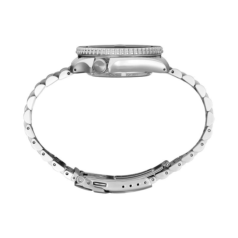 SEIKO Seiko精工男士手表自动机械腕表黑色大日期与GMT功能防水时尚手表高清大图