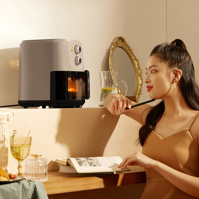 小熊 空气炸锅 家用无油烟低脂多功能电炸锅大容量5L QZG-E16A5//台
