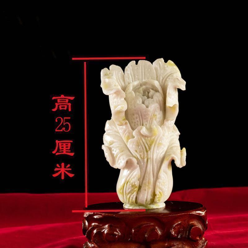 家柏饰(CORATED)玉石白菜百财如意摆件商铺办公室收银台开业礼品摆设高清大图
