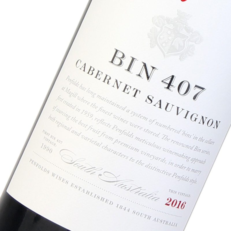 奔富（Penfolds）BIN407 红葡萄酒 750ml 单瓶装 澳大利亚进口红酒（新老包装随机发货）