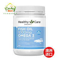 效期至26年08月 Healthy Care 深海鱼油 软胶囊 1000mg 400粒 1瓶装 卵磷脂搭档 澳洲进口