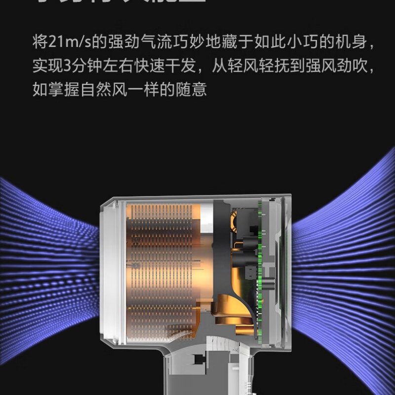 莱克(LEXY) 白色负离子速干吹风机 FC5(1900W) 强劲动力 快速干发 恒温护发高清大图