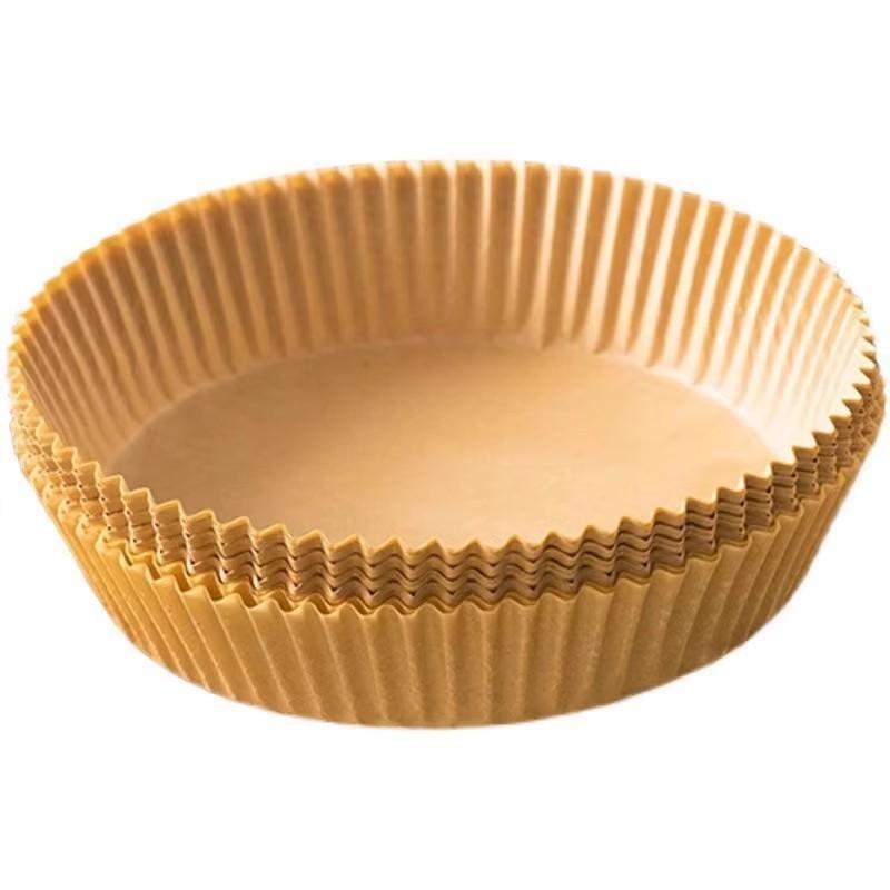 [补贴10%]空气炸锅专用纸烤盘吸油纸垫纸家用食物硅油纸锡纸碗烘焙纸食品级高清大图