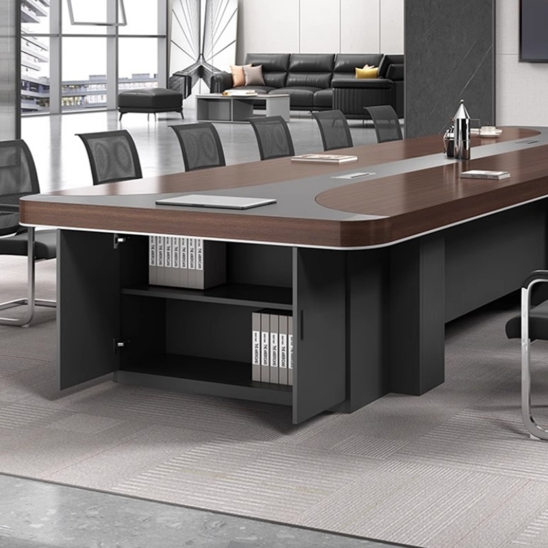 伟樽木质会议桌160*80*75cm张高清大图