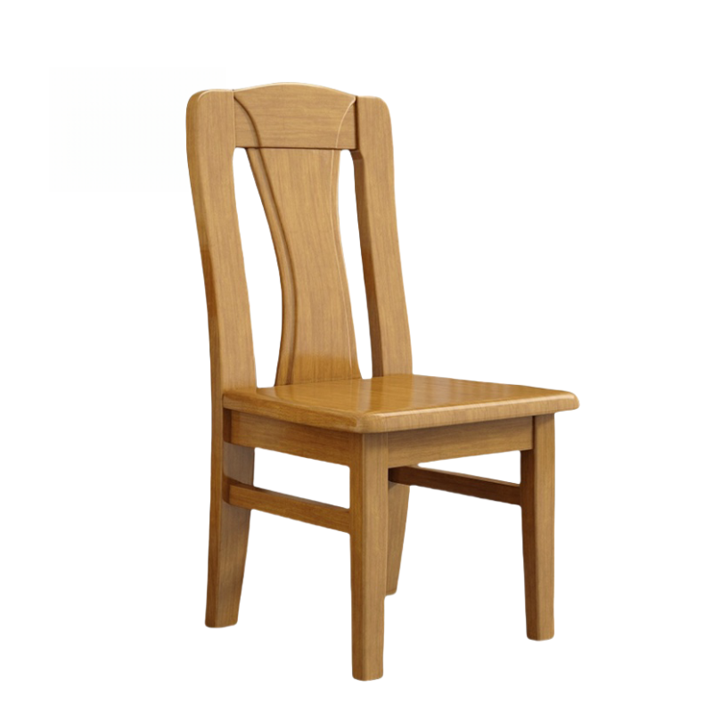 蕃蒂实木椅柚木色把高清大图