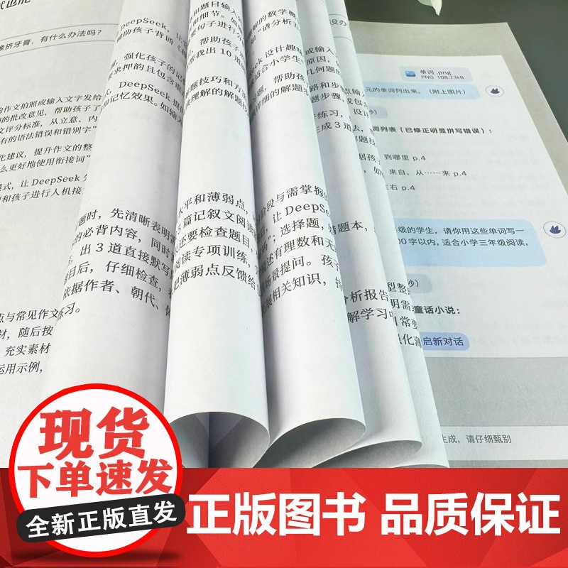 [抖音同款]DeepSeek培养尖子生deepseek从入门到精通实用指南深度学习算法更懂孩子的学习管家极简入门与应用2高清大图