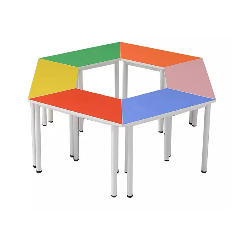 Easylife大风车(800+400)mm*400mm*高760mm梯形组合桌 黄色