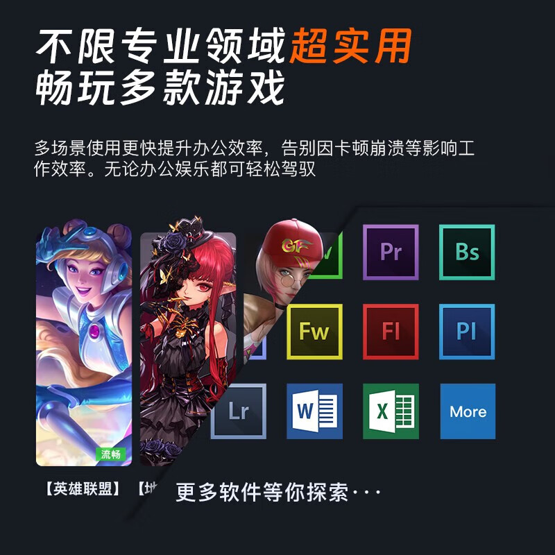 联想(Lenovo)扬天M4000q 个人商务台式机电脑整机 (G6900 8G 512G SSD wifi6 win11 )配21.5英寸显示器高清大图