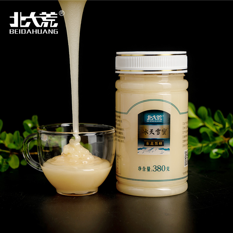 北大荒 东北黑蜂 椴树冰天雪蜜 纯蜂蜜380g高清大图