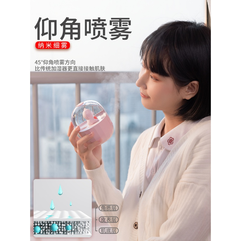 小型车载喷雾宿舍学生迷你香薰便携式桌面空气可加湿器