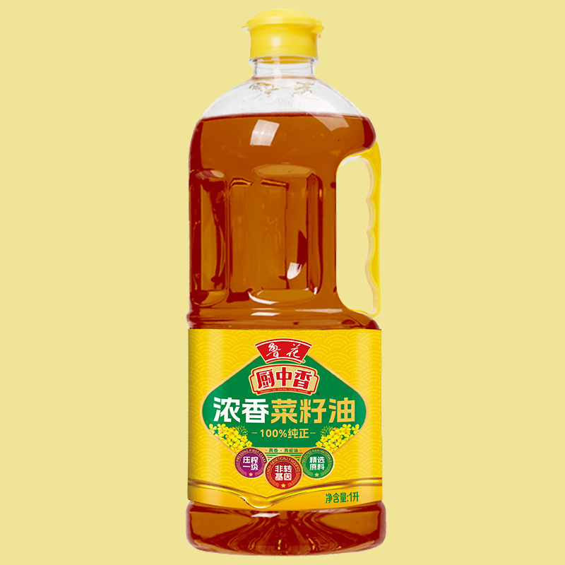 鲁花菜籽油1L原料好油才好优质精选厨中香浓香高清大图