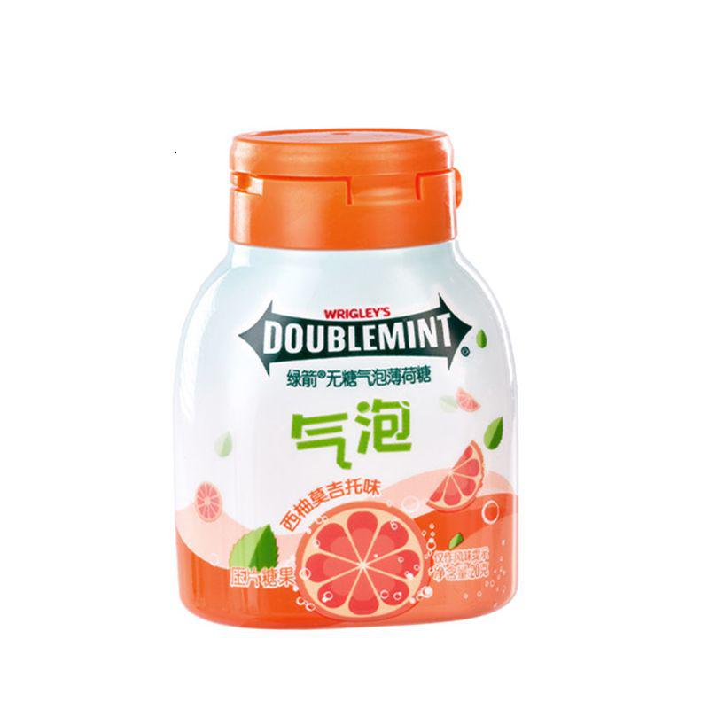 苏宁宜品无糖薄荷糖气泡糖 约50粒2瓶装 绿箭西柚莫吉托圣诞便携糖果高清大图