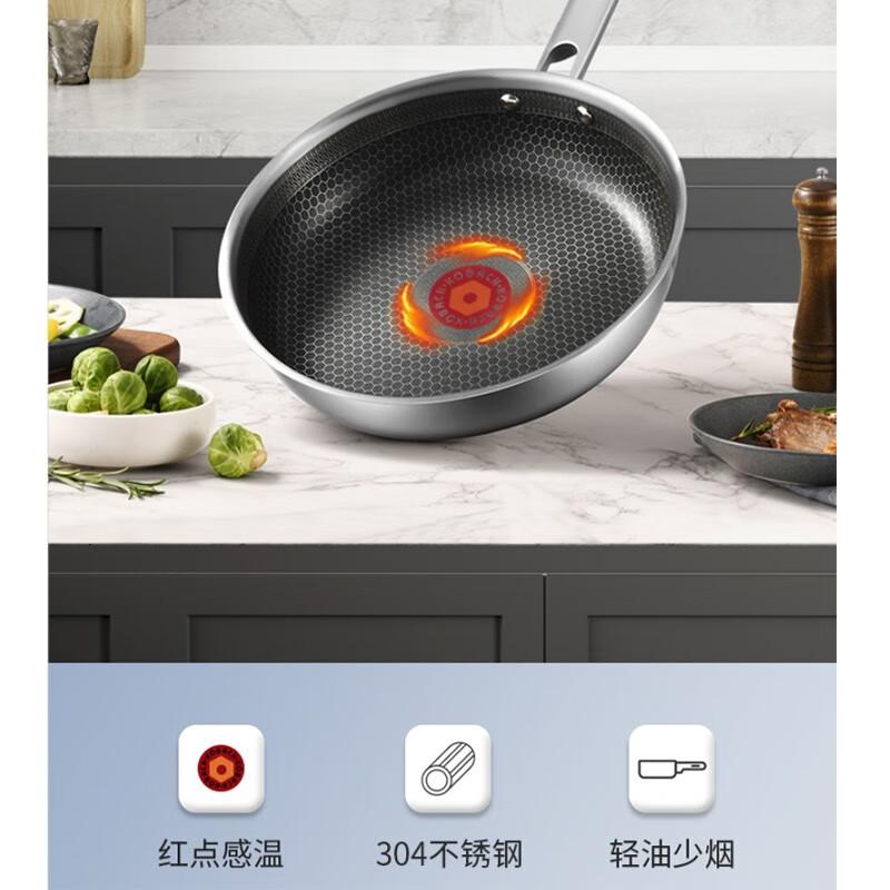 康巴赫红点感温蜂窝煎锅26cm(无盖)KGW-J26W高清大图
