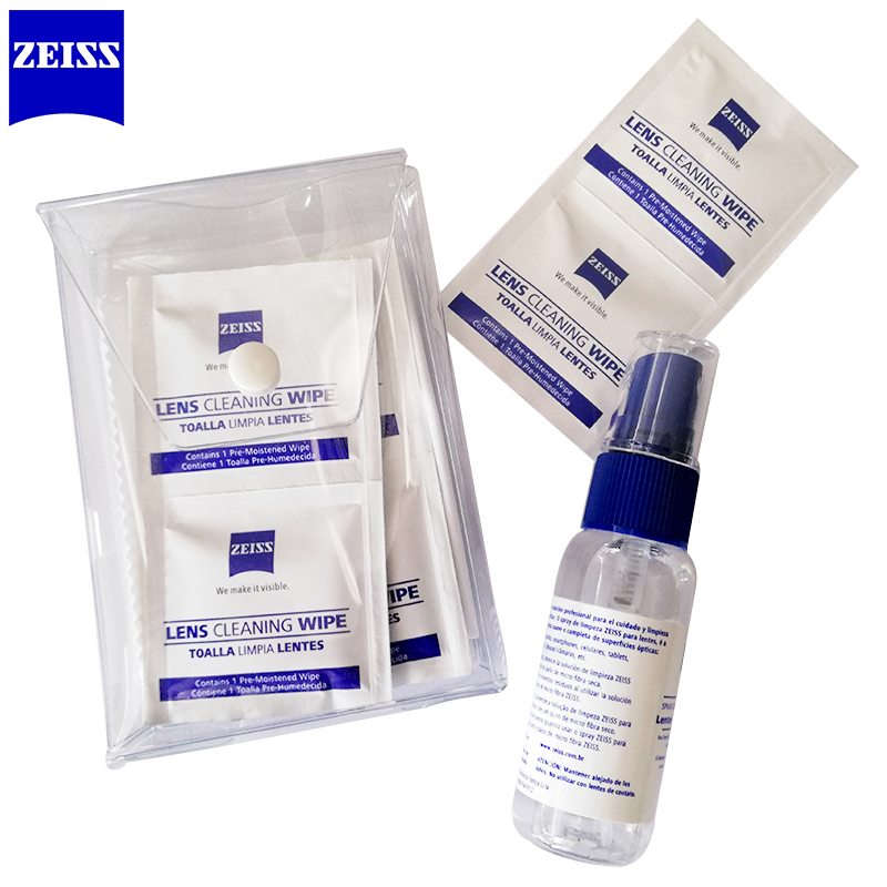 蔡司 ZEISS 专业光学清洁套装3件套 镜头纸 眼镜纸 擦拭布 专业镜头水 清洁剂