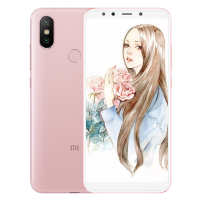 （送：耳机+钢化膜+手机壳+运费险）小米(MI) 小米6X 全网通版 6GB+64GB 樱花粉色 移动联通电信4G智能手机