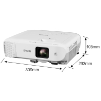 爱普生(EPSON)CB-990U高亮商务办公投影机+100英寸16:10电动幕布+无线模块(含安装)