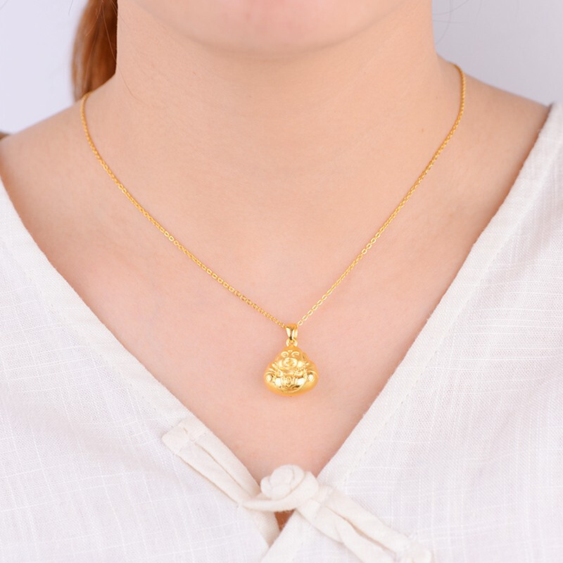 壹仟俩 黄金吊坠送礼通用足金999金吊坠佛公金项坠(不含链)情侣同款吊坠计价黄金饰品