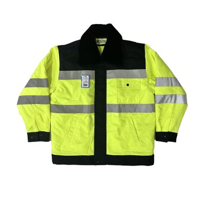 憬嘉泓 高可视性警示防寒棉衣 JJH-0317尺码可定制/件 黄色 可定制