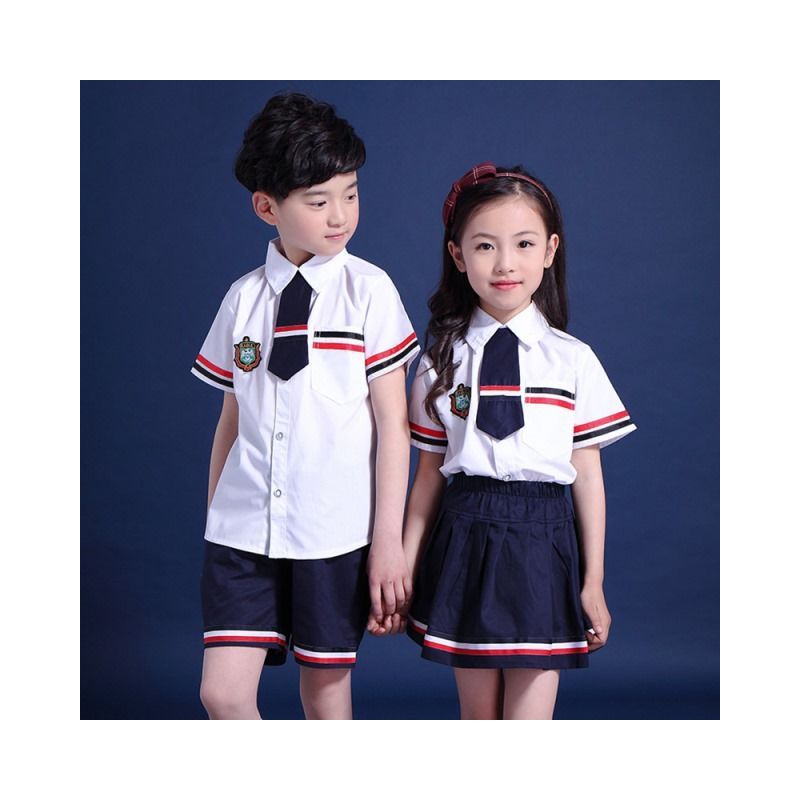 儿童演出服装幼儿园毕业礼服大合唱男童女童朗诵套装夏小学生校服