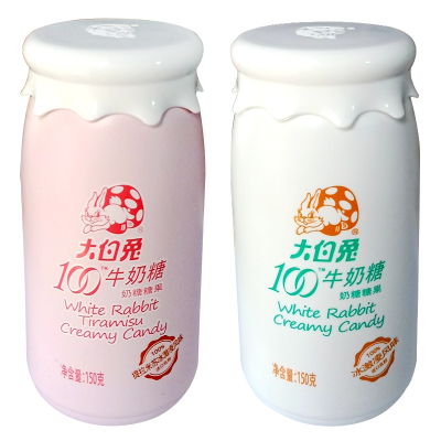 （新）大白兔牛奶糖冰激凌风味提拉米苏奶糖糖果大白兔奶糖150g创意糖果礼盒装