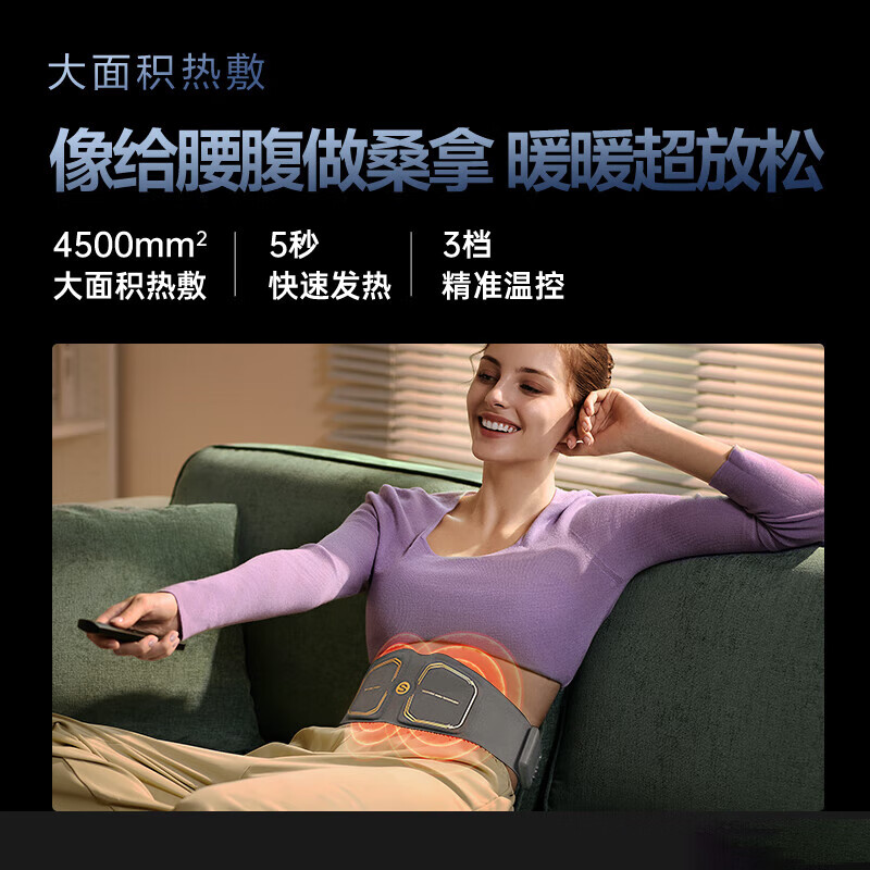 SKG W7尊贵按摩腰带(海岩灰)FK010935高清大图