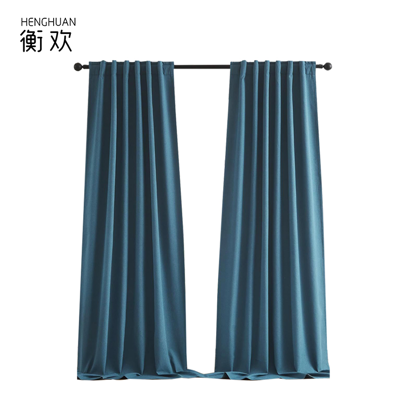 衡欢(HENGHUAN)双面麻遮阳纯色现代窗帘 加厚升级款 RZ-CL02/米高清大图