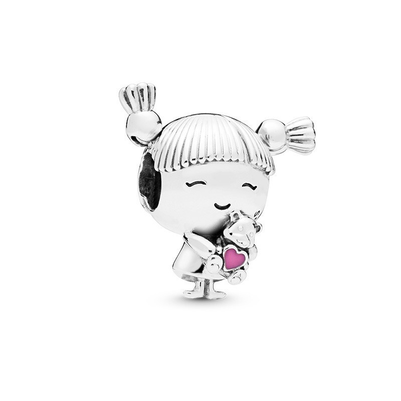 PANDORA潘多拉 925银串饰马尾女孩串珠 798016EN160