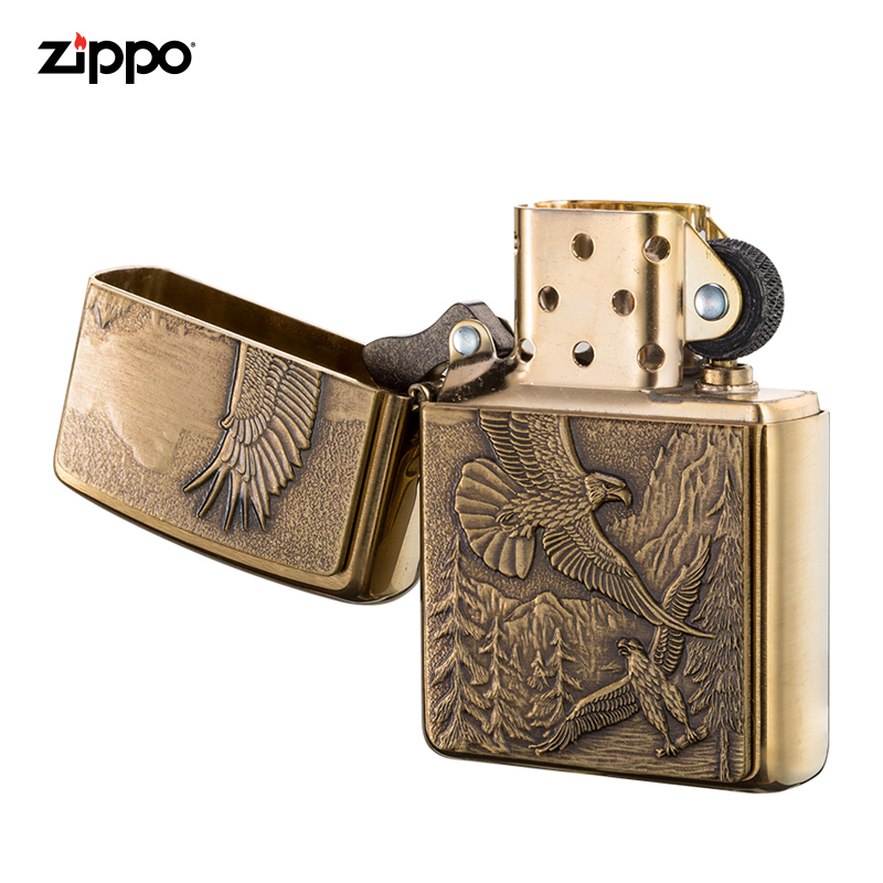 zippo芝宝打火机原装ZIPPO之宝煤油打火机高山鹰20854-043099