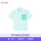 [直营]Kenzo 高田贤三 男士水绿色字母logo图案T恤 FA55CH5291NC-60