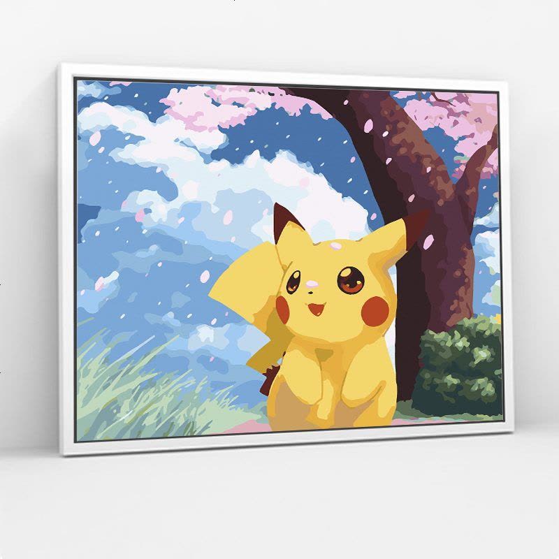 作者不詳　油彩画 胡桃原神数字油画diy填色动漫人物手绘油彩画解压涂色