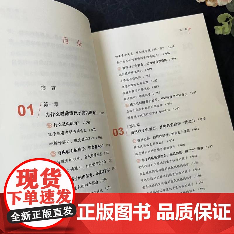 正版 激活孩子的内驱力 钱惠华 潜力 自我价值 管理能力 亲子关系 精神独立 成长型思维 家庭氛围 界限感 性格色彩高清大图
