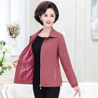 情娇婷(QINGJIAOTING)秋季外套中年妈妈2021新款夹克40岁50中老年女装春秋薄款气质上衣