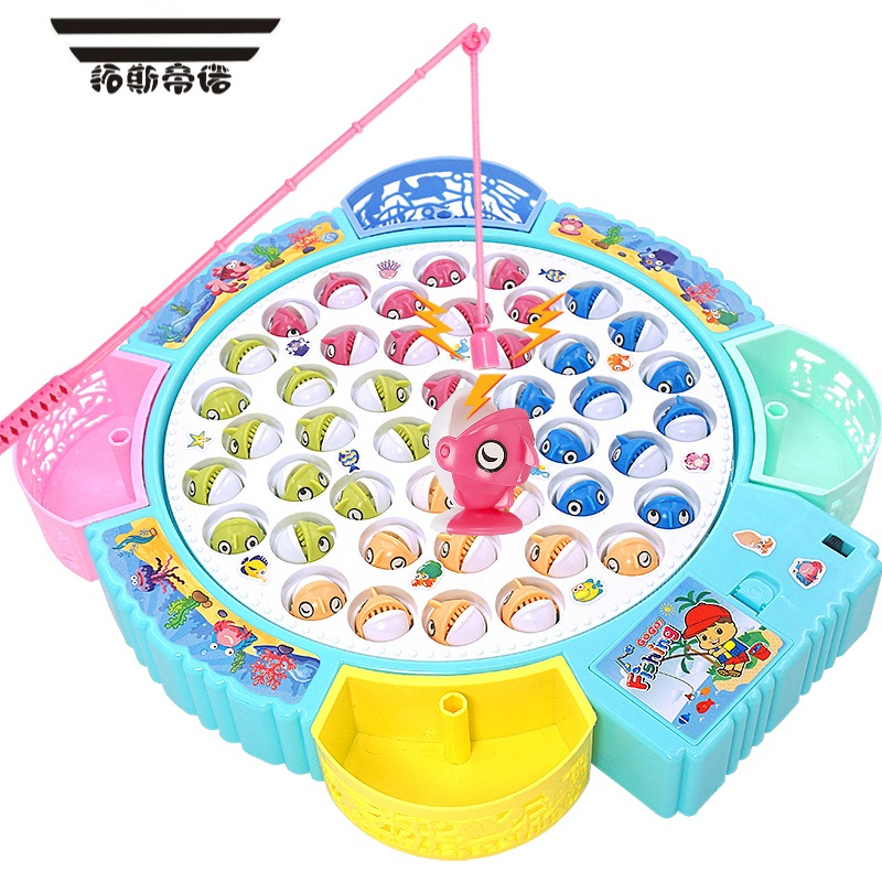 拓斯帝诺钓鱼玩具儿童1宝宝益智2小猫男女孩4开发智力一至二3岁半磁性