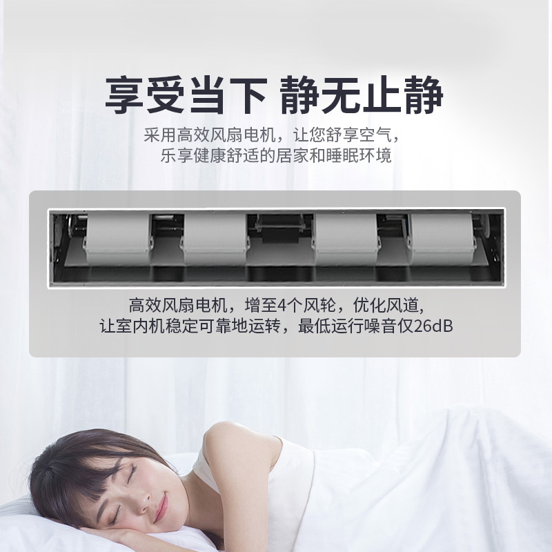 TCL 家用 中央空调 一拖一 风管机 2匹 商用吊顶式 2p冷暖客厅空调20-28㎡KFRD-Vd51F5W/N3