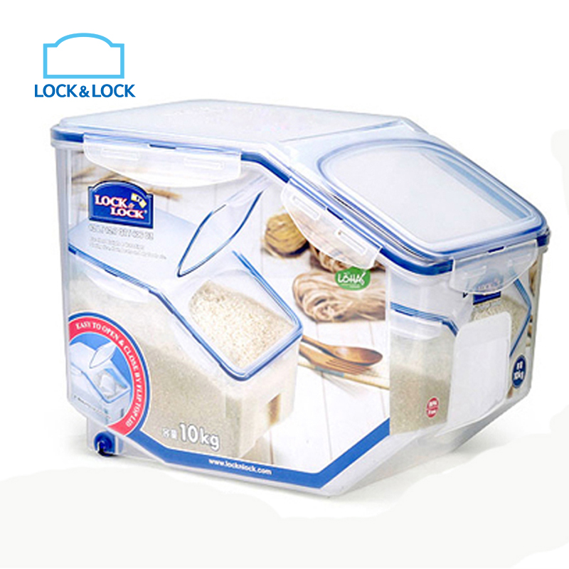 乐扣乐扣(lock&lock) 12L 塑料米桶 HPL510高清大图
