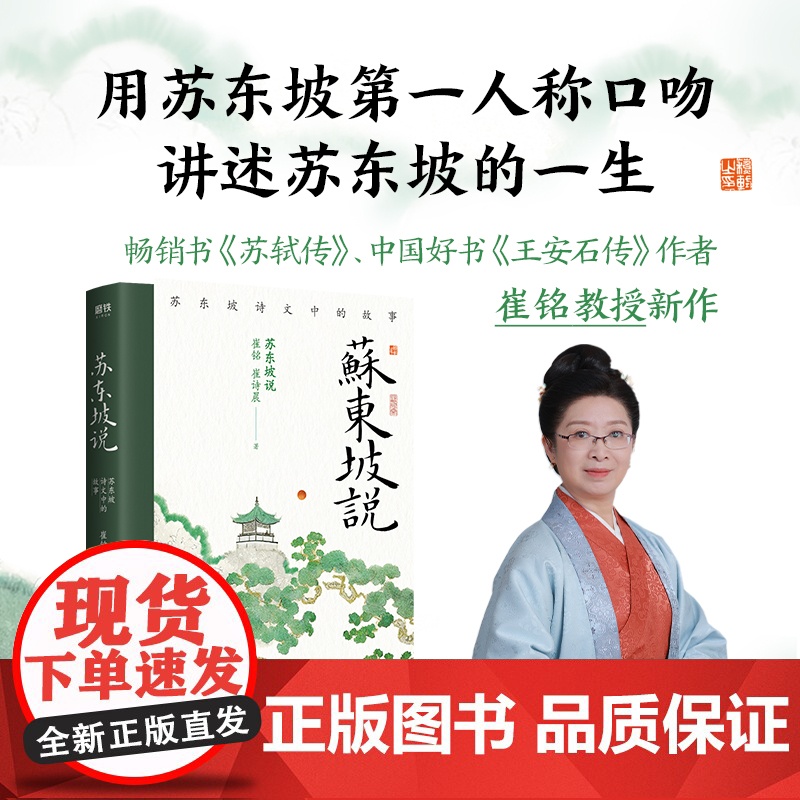 苏东坡说:苏东坡诗文中的故事 宋史权威学者王水照弟子 书《苏轼传》中国好书《王安石传》作者崔铭教授新作 苏东坡入门读物高清大图