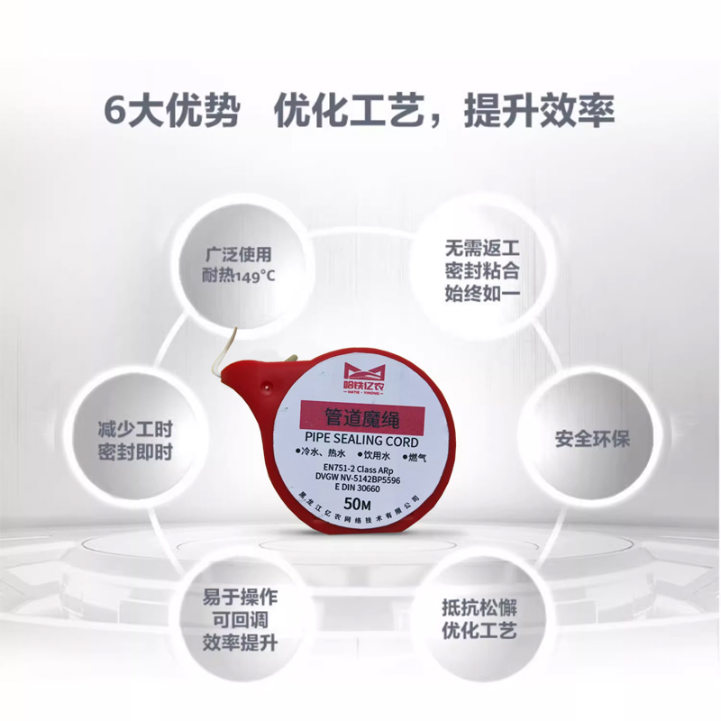 哈铁亿农 管道魔绳 50米/卷高清大图