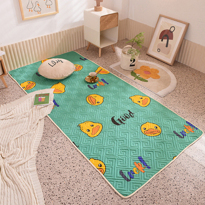 可折叠榻榻米床垫子儿童多功能地垫学生宿舍床垫爬爬垫春夏秋冬季 幸运鸭 200×220cm