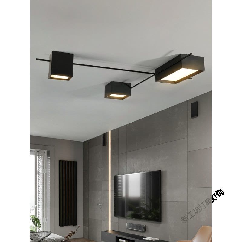 苏宁放心购 无主灯设计照明客厅灯简约现代大气家用吸顶灯具北欧创意卧室灯饰图片