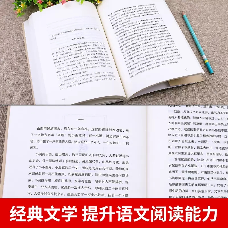 边城 沈从文小说珍藏 [正版]中国文学大师经典文库全25册中学生课外阅读青少年小说散文精选叶圣陶边城沈从文经典散文集朝花高清大图
