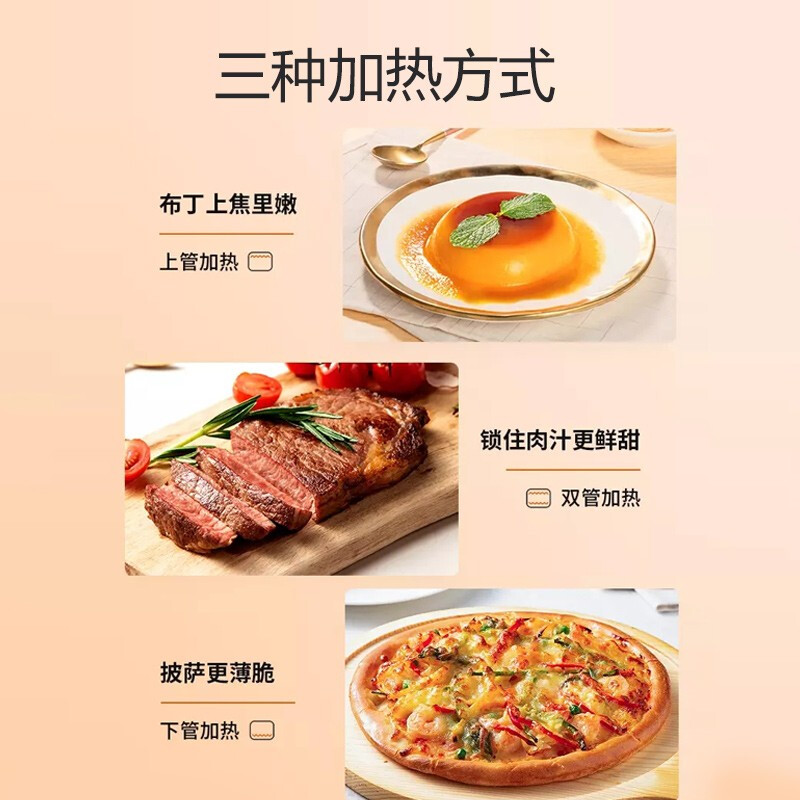 九阳(Joyoung)微波炉电烤箱家用小型多功能自动烘焙32升大烤箱30J601高清大图