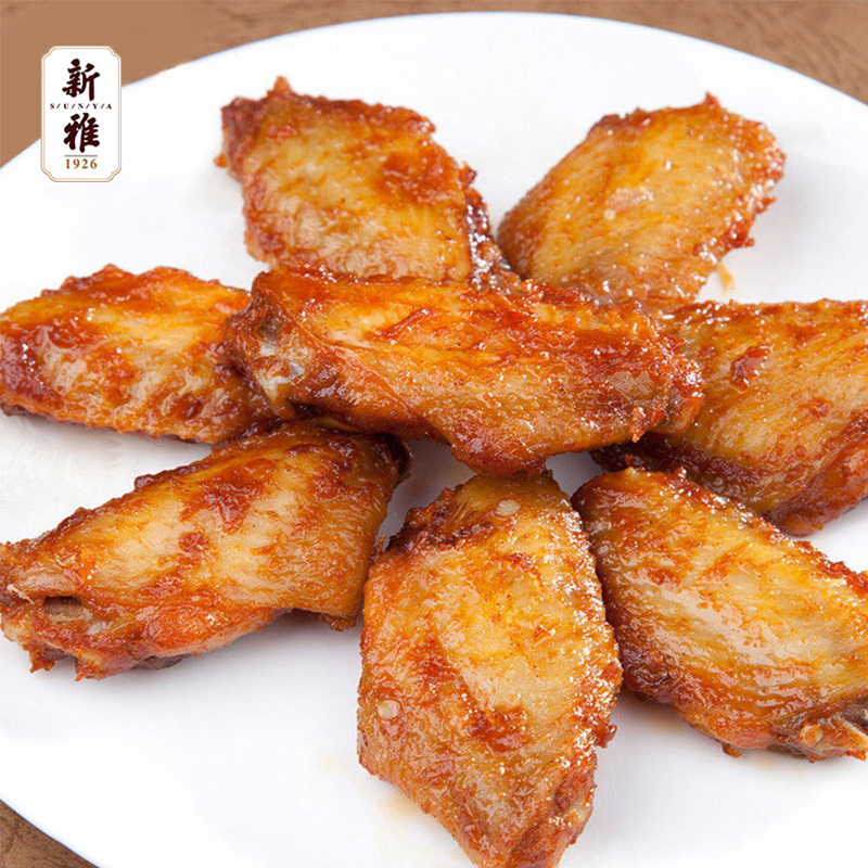 新雅 半成品方便菜烧烤味鸡翅225g 年夜饭 预制菜半成品家宴方便菜 生鲜私房菜