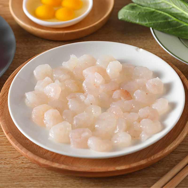 [小岛鱼鲜 咸香鱼米]上浆河虾仁新鲜大虾仁鲜冻冷冻虾肉河虾仁小白虾仁冰冻河鲜速冻 120g/袋