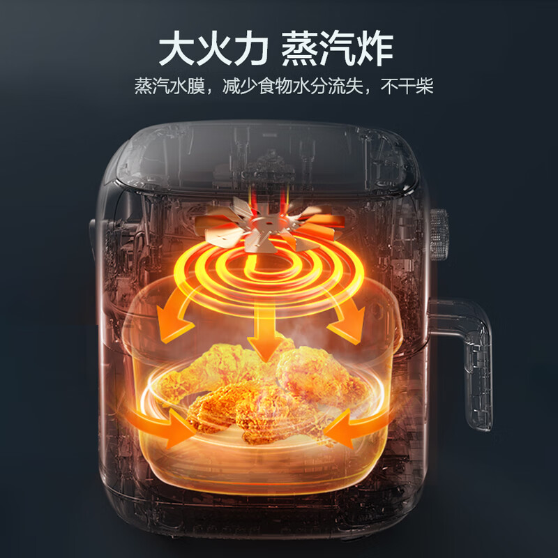 苏泊尔(SUPOR)KJ35D701 ZMD安心系列冷热风双循环系统空气炸锅3.5L(单位:台)高清大图