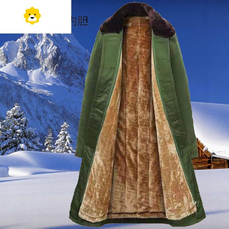 fish basket老款大衣军棉男加厚季东北大棉袄长款冷库防寒棉服工作劳p