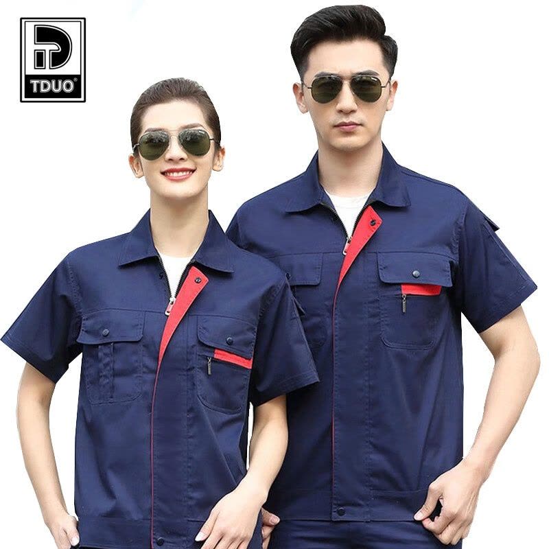 Tduo夏季工作服套装短袖E34 套图片