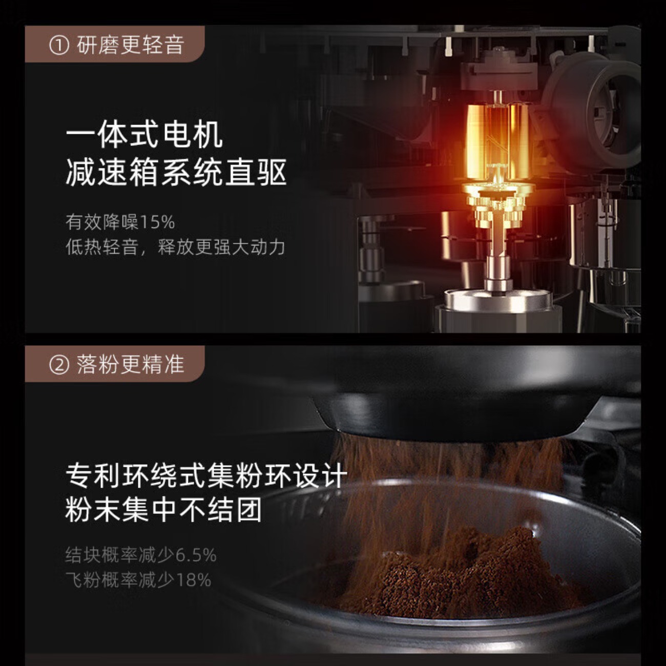 小熊(Bear)咖啡机 意式半自动家用机械舱咖啡机 萃取研磨一体机 现磨咖啡豆蒸汽奶泡 KFJ-L15M8高清大图