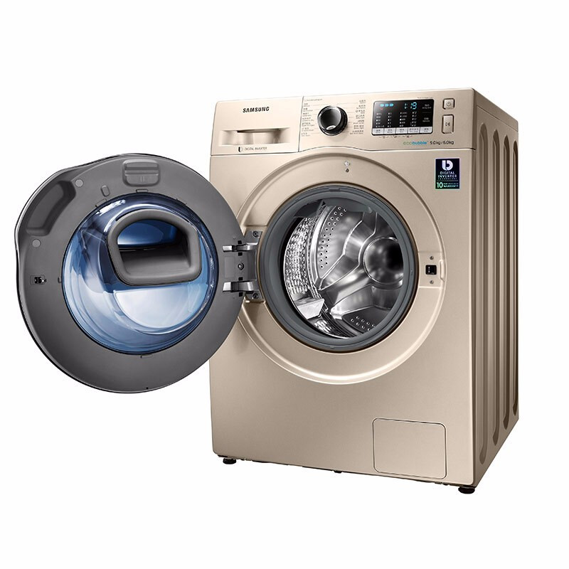 三星(samsung)9公斤洗烘一体变频全自动滚筒洗衣机中途添衣泡泡净wd