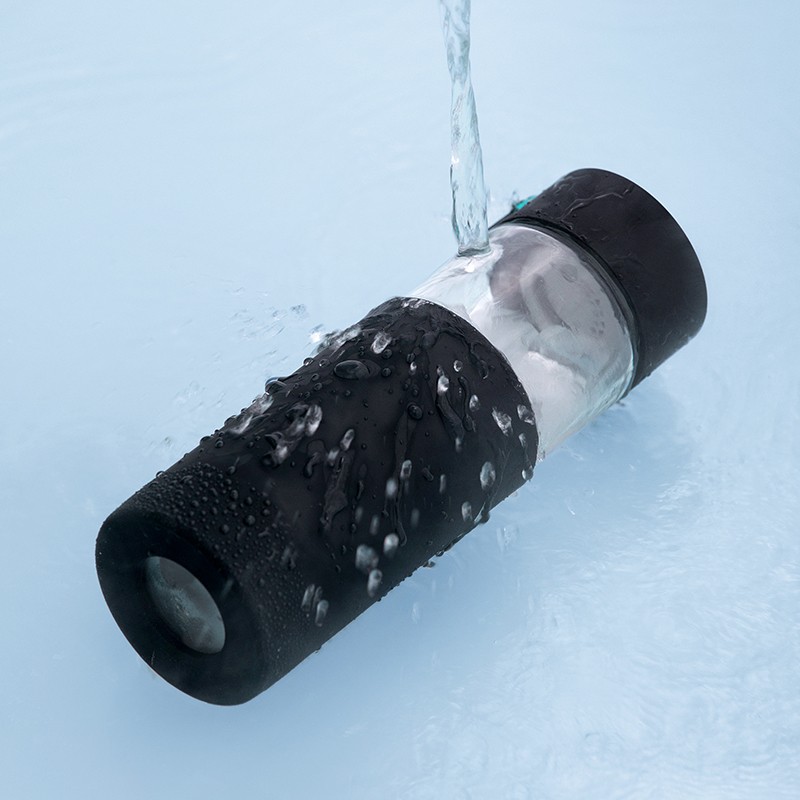 茶花(CHAHUA) 欧铂兹*单层玻璃杯310ml黑色051002尺寸:7*7*14.6cm高清大图